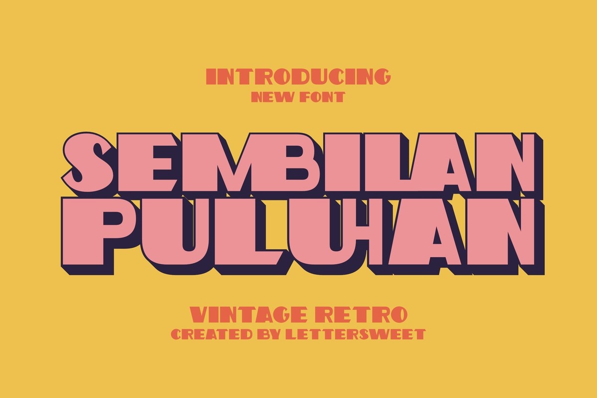 フォント Sembilan Puluhan