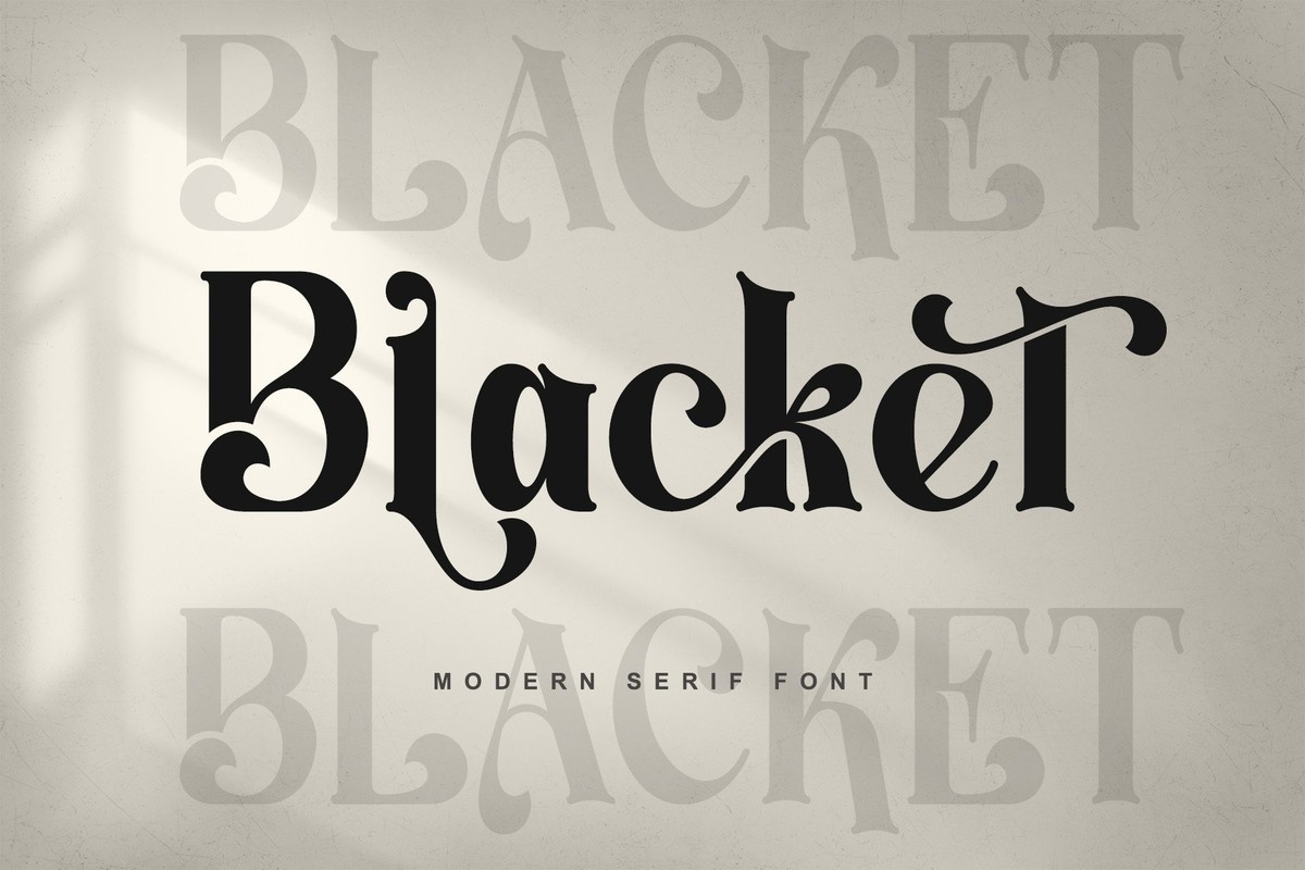 フォント Blacket