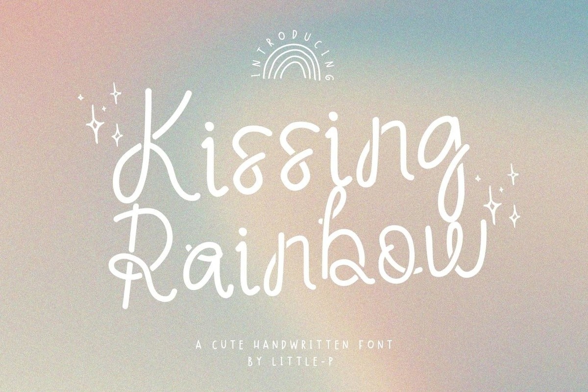 フォント Kissing Rainbow