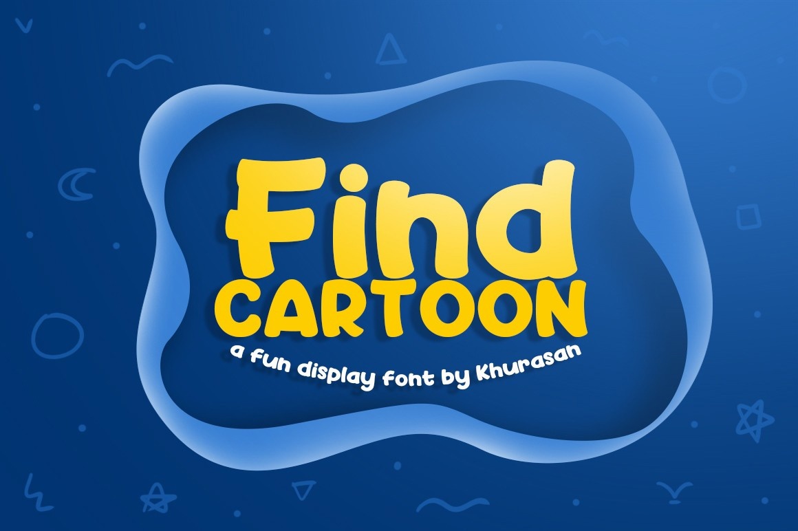 フォント Find Cartoon