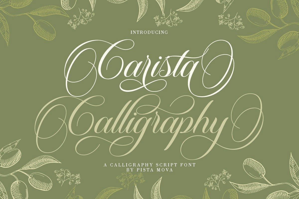 フォント Carista Calligraphy
