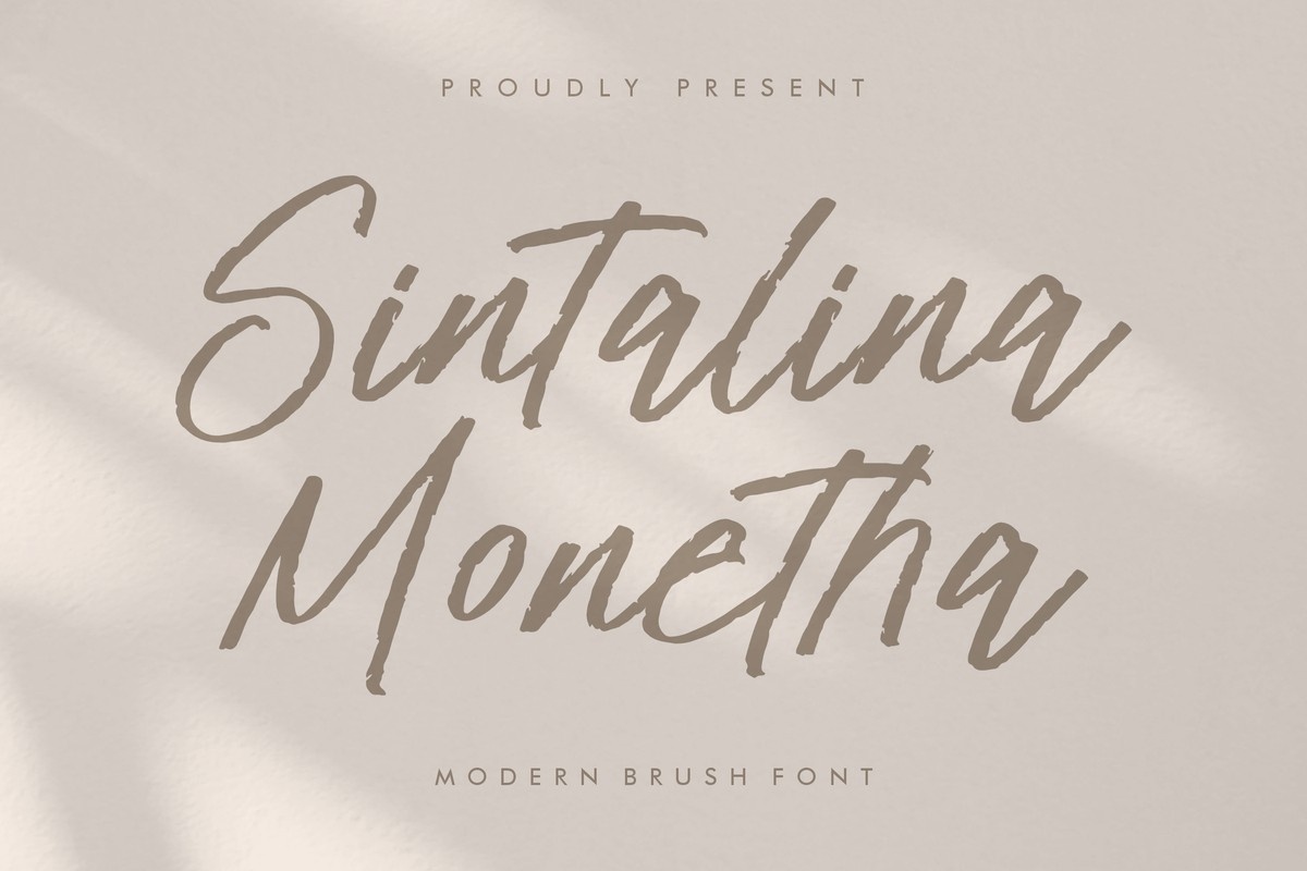 フォント Sintalina Monetha