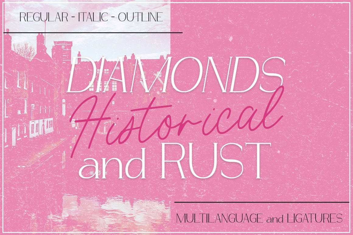 フォント Diamonds and Rust Historical