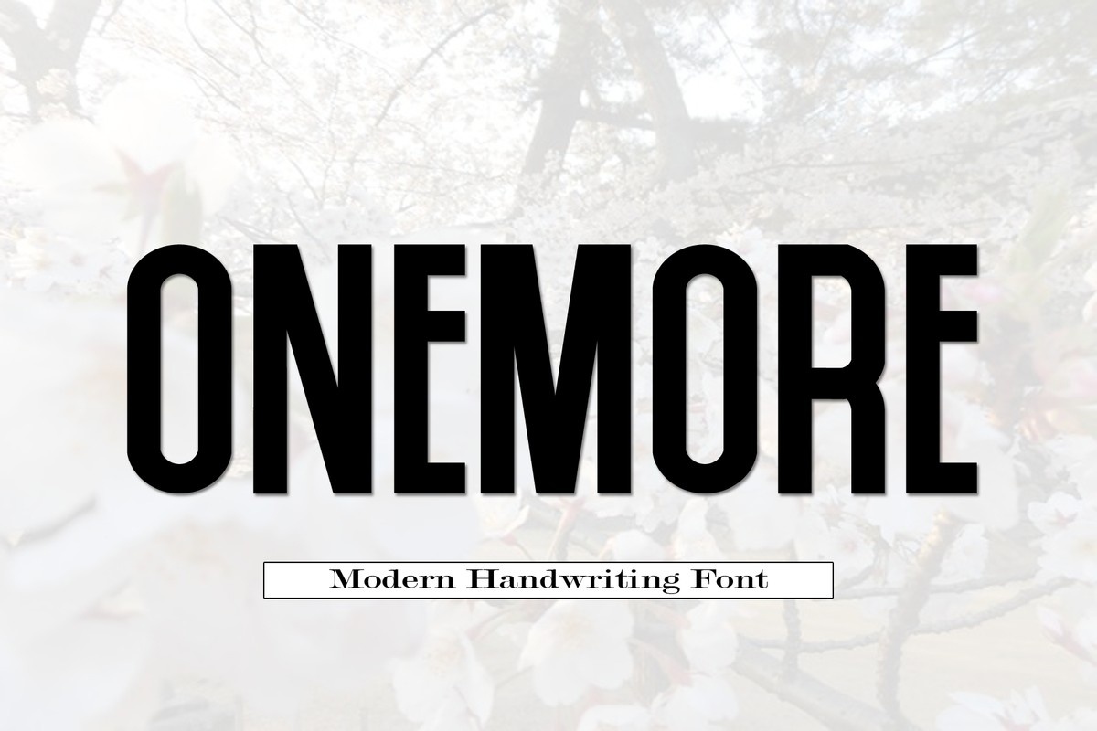 フォント Onemore