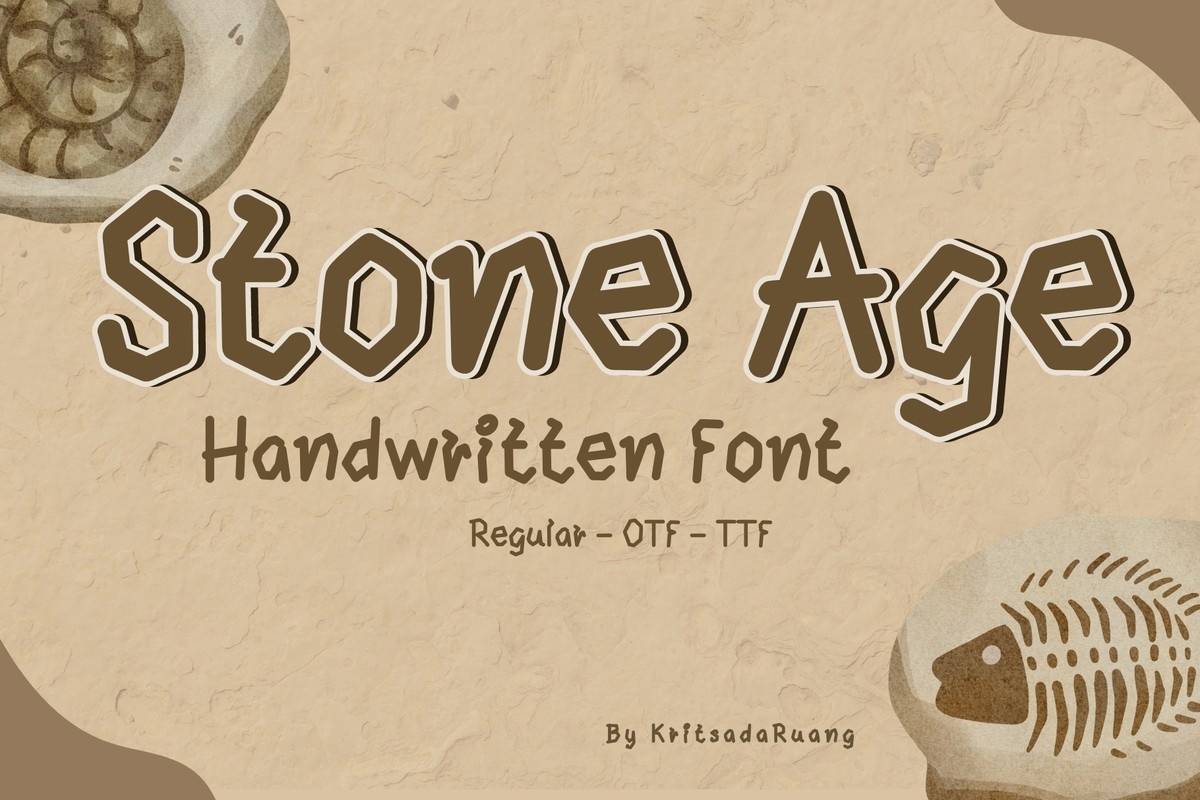 フォント Stone Age