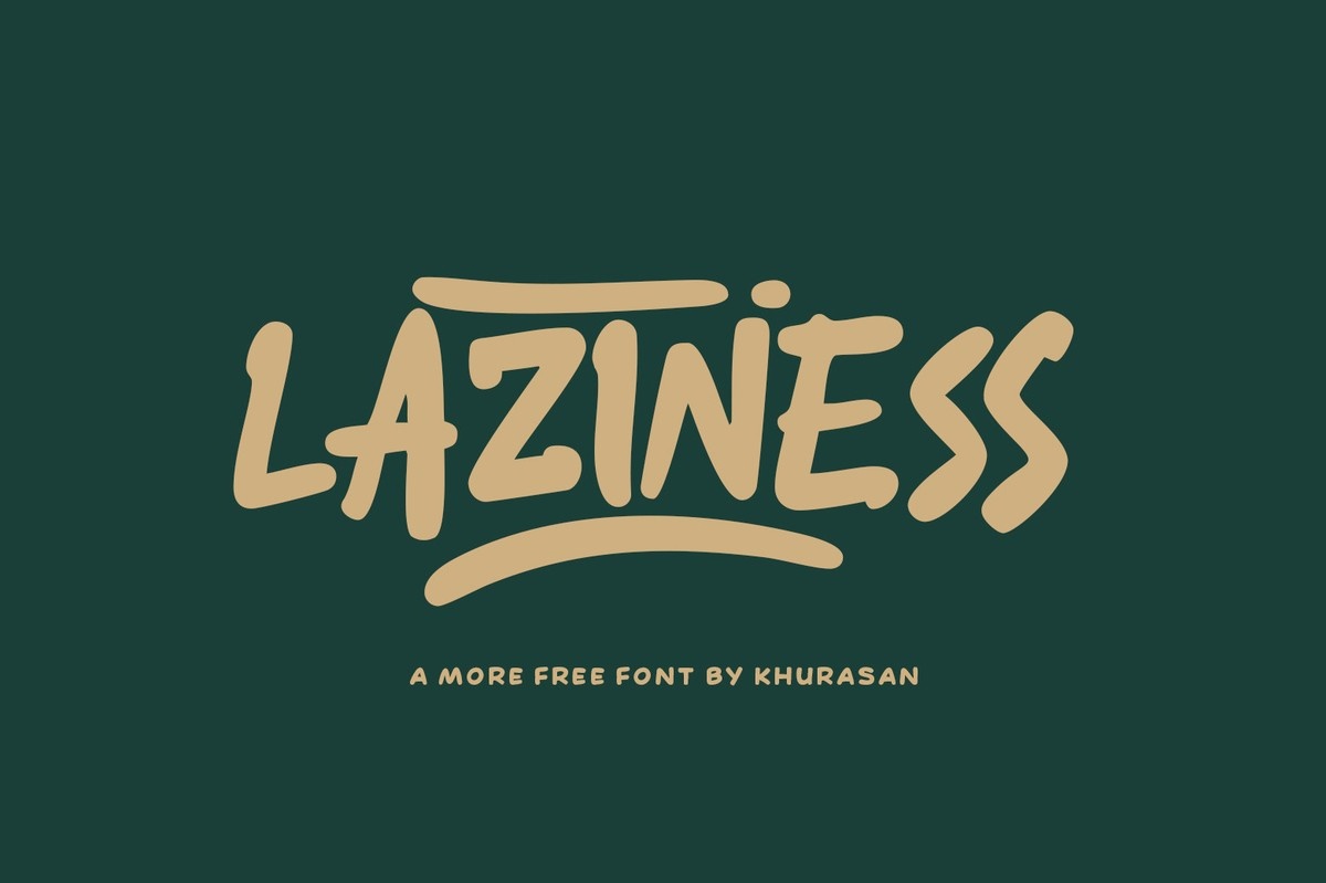 フォント Laziness
