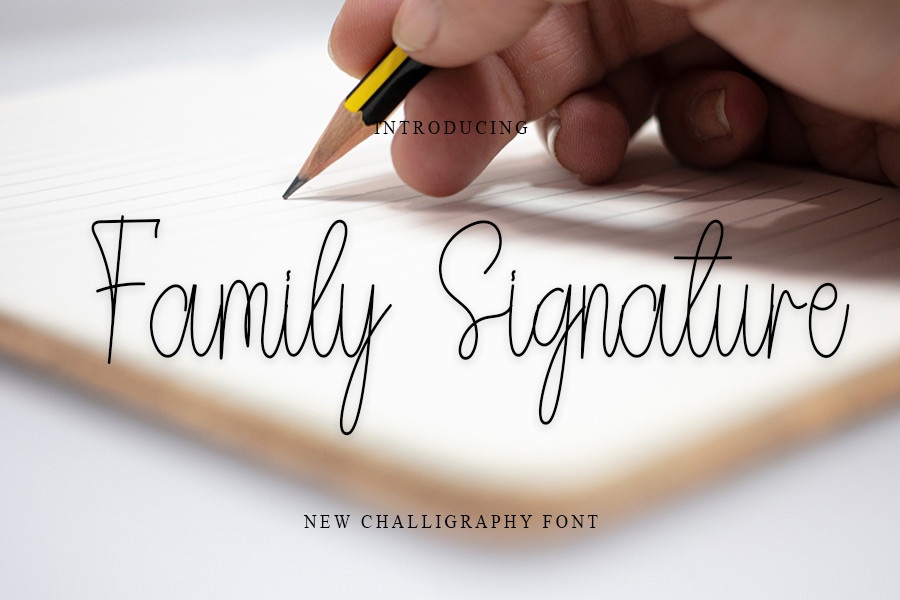 フォント Family Signature