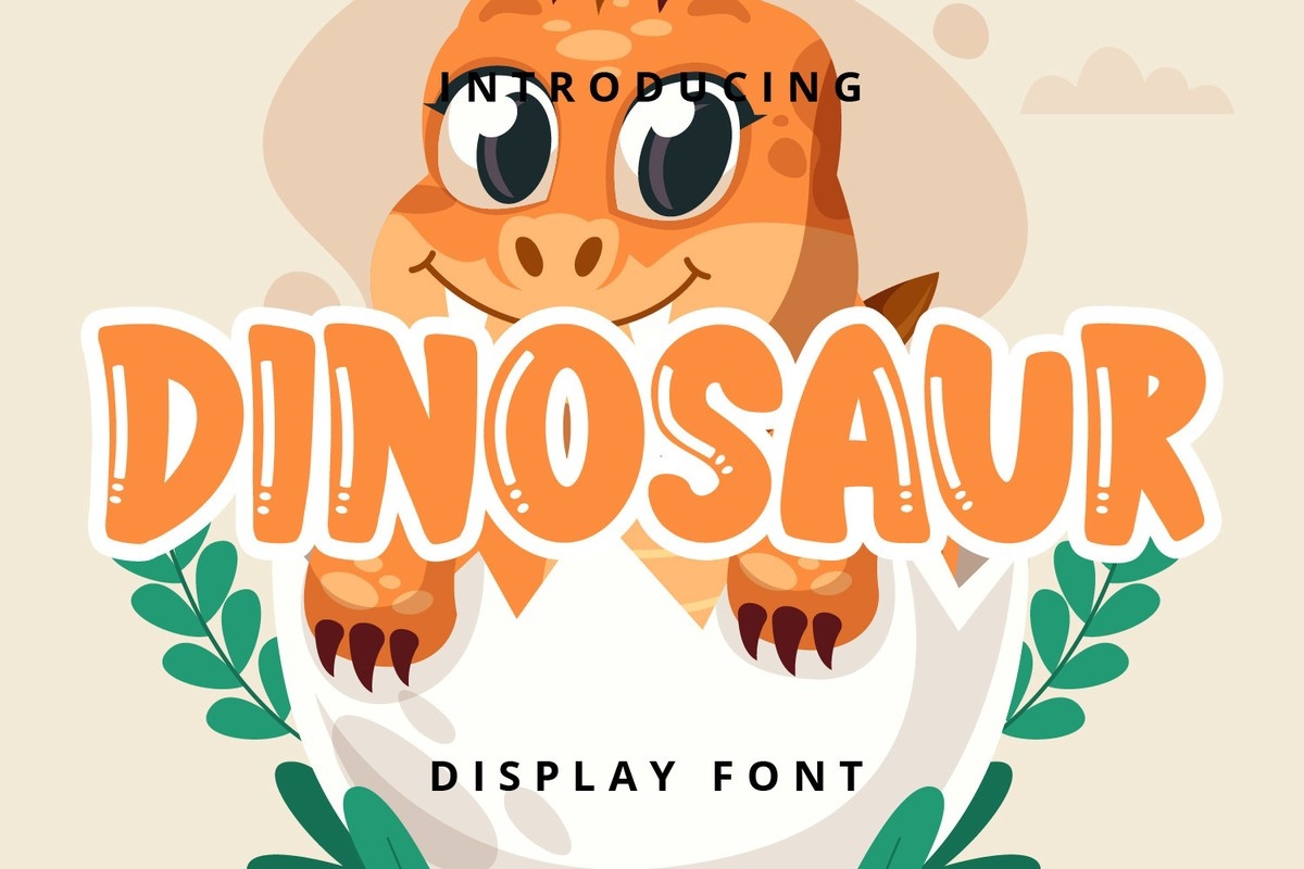 フォント Dinosaur