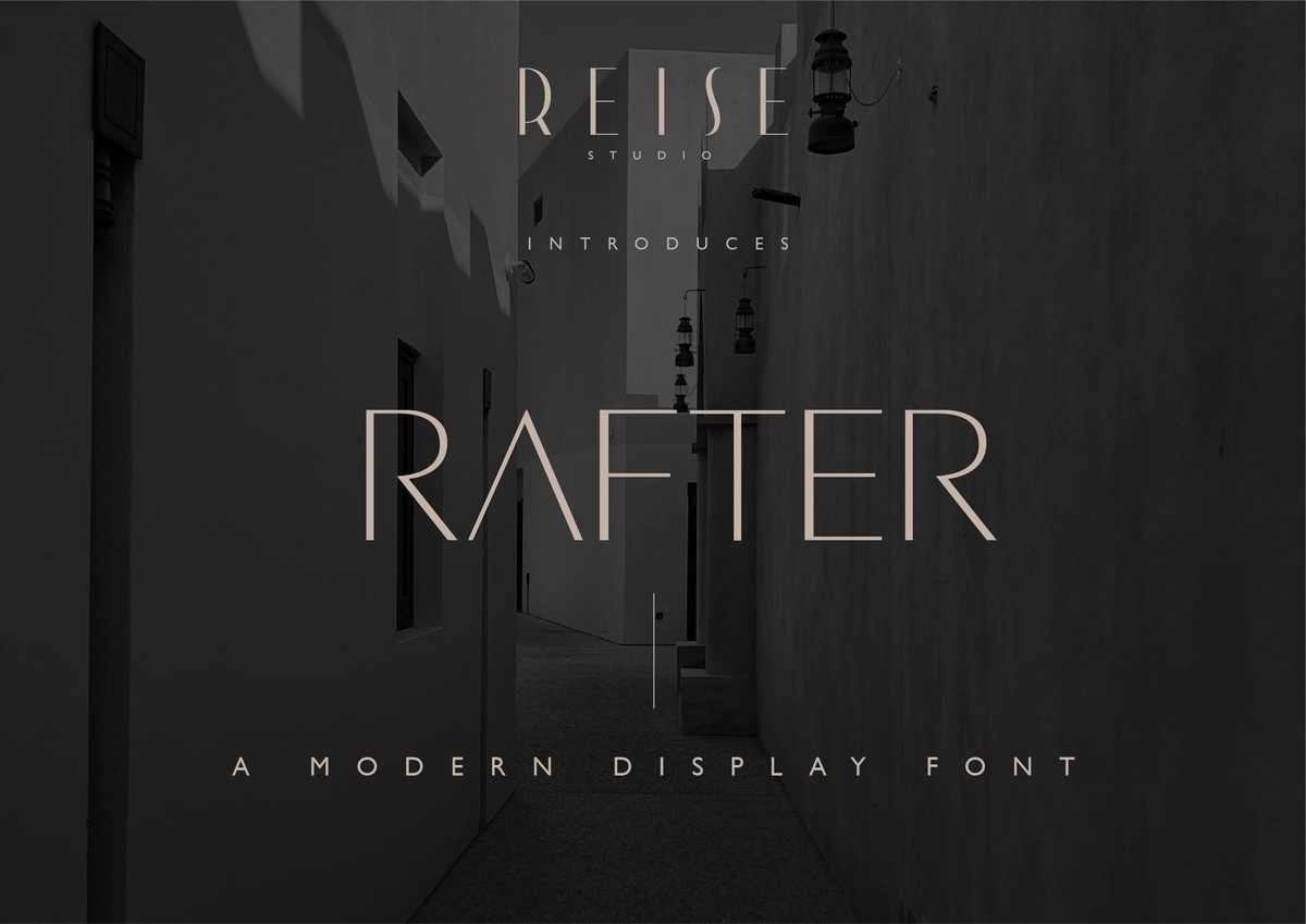 フォント Rafter
