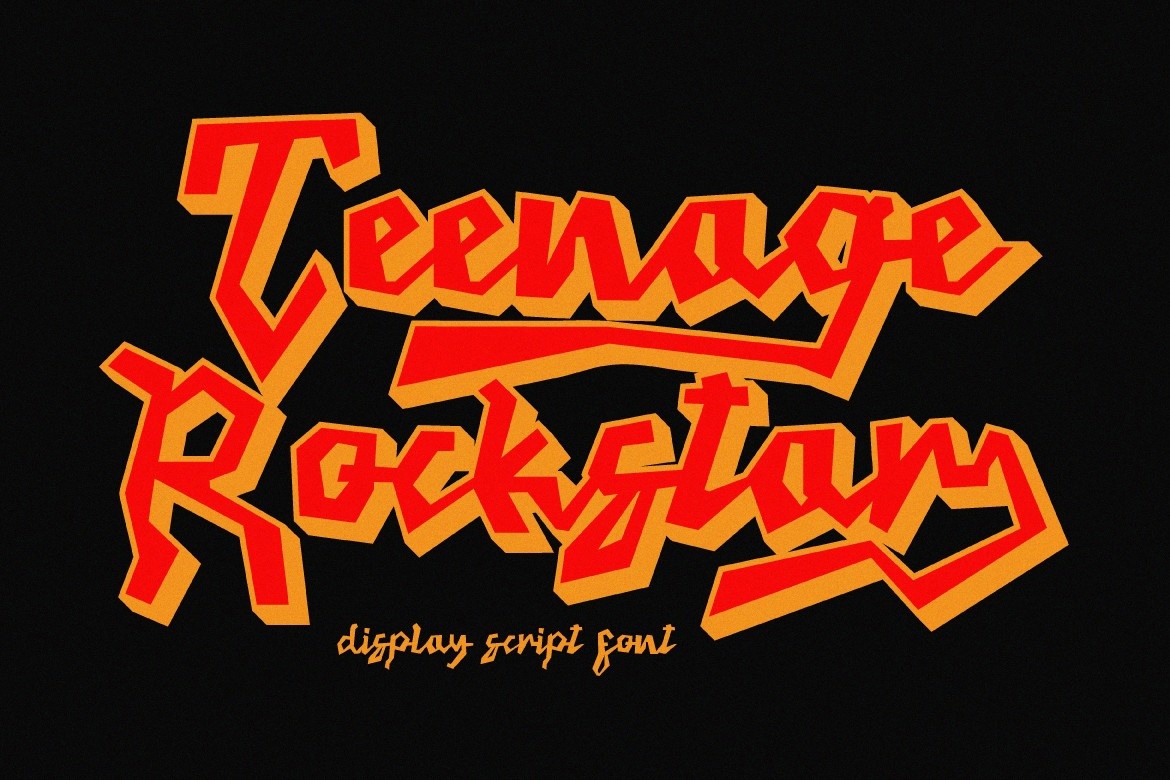 フォント Teenage Rockstar