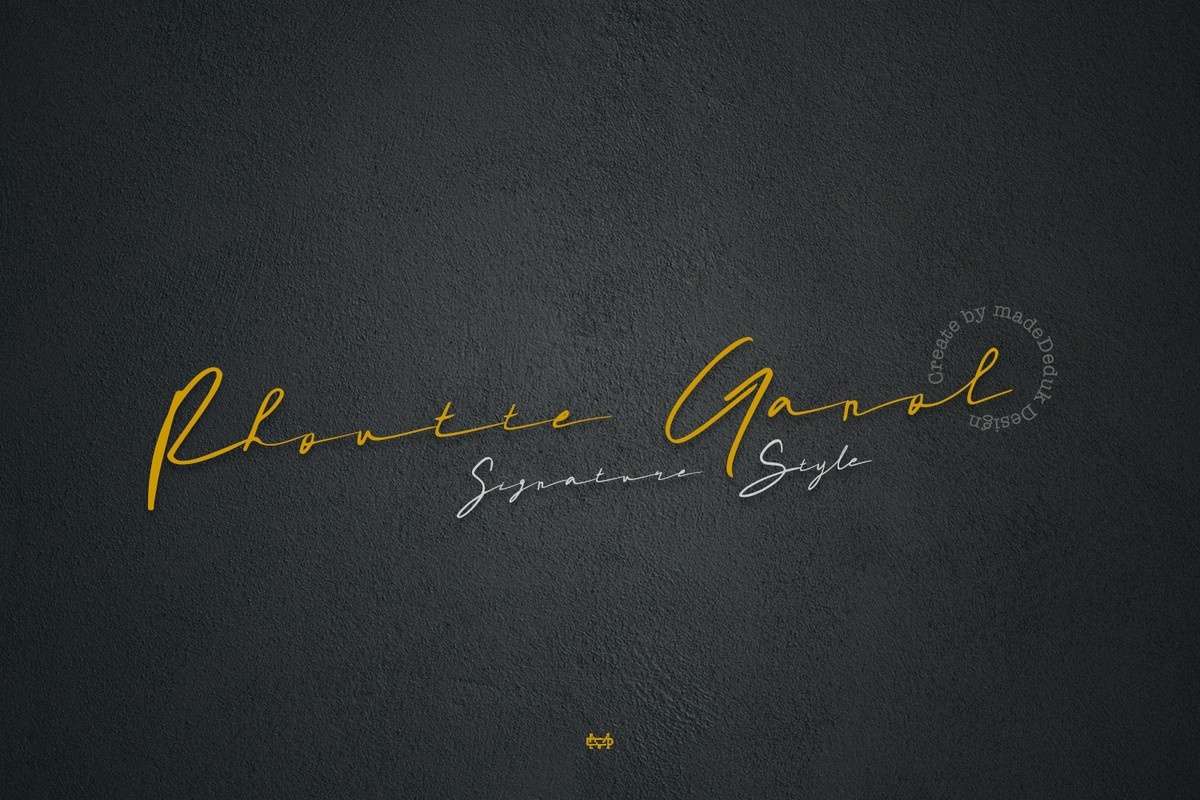 フォント Rhoutte Ganol
