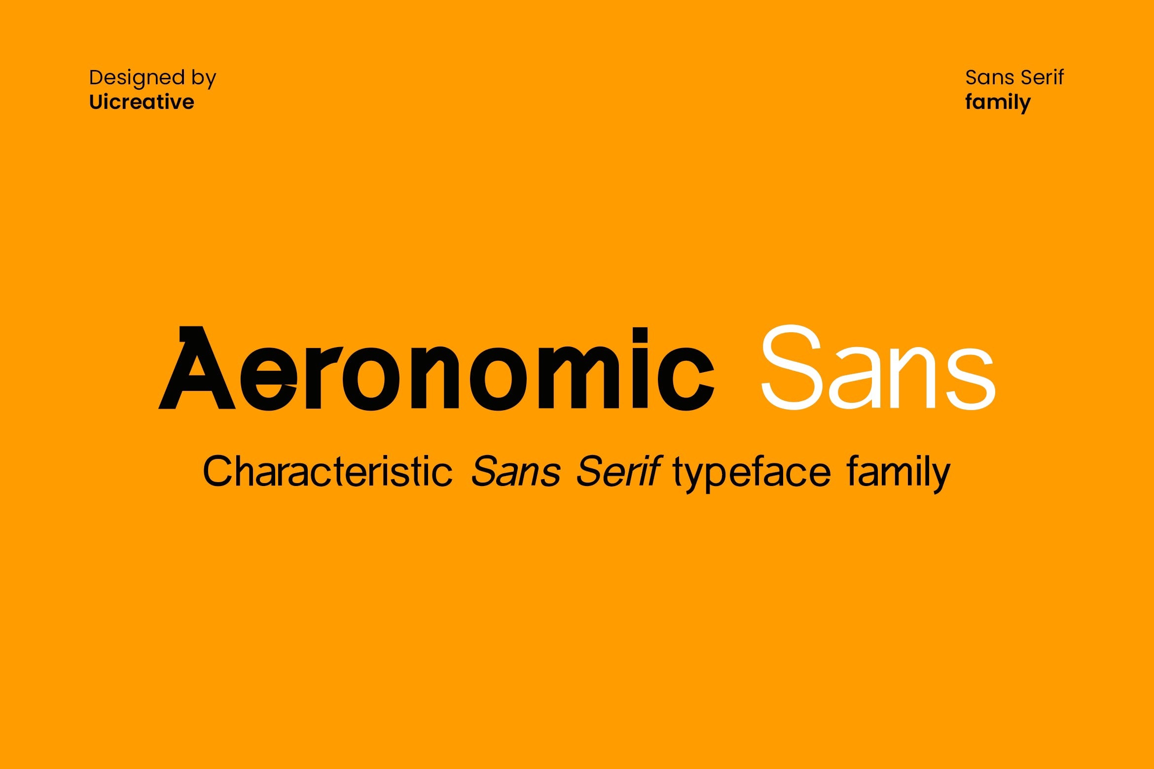 フォント Aeronomic Sans