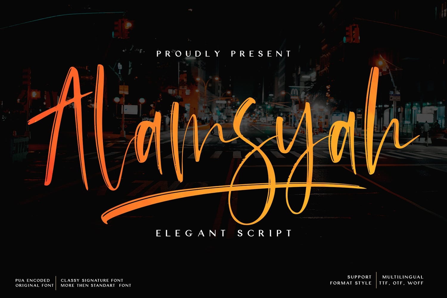 フォント Alamsyah