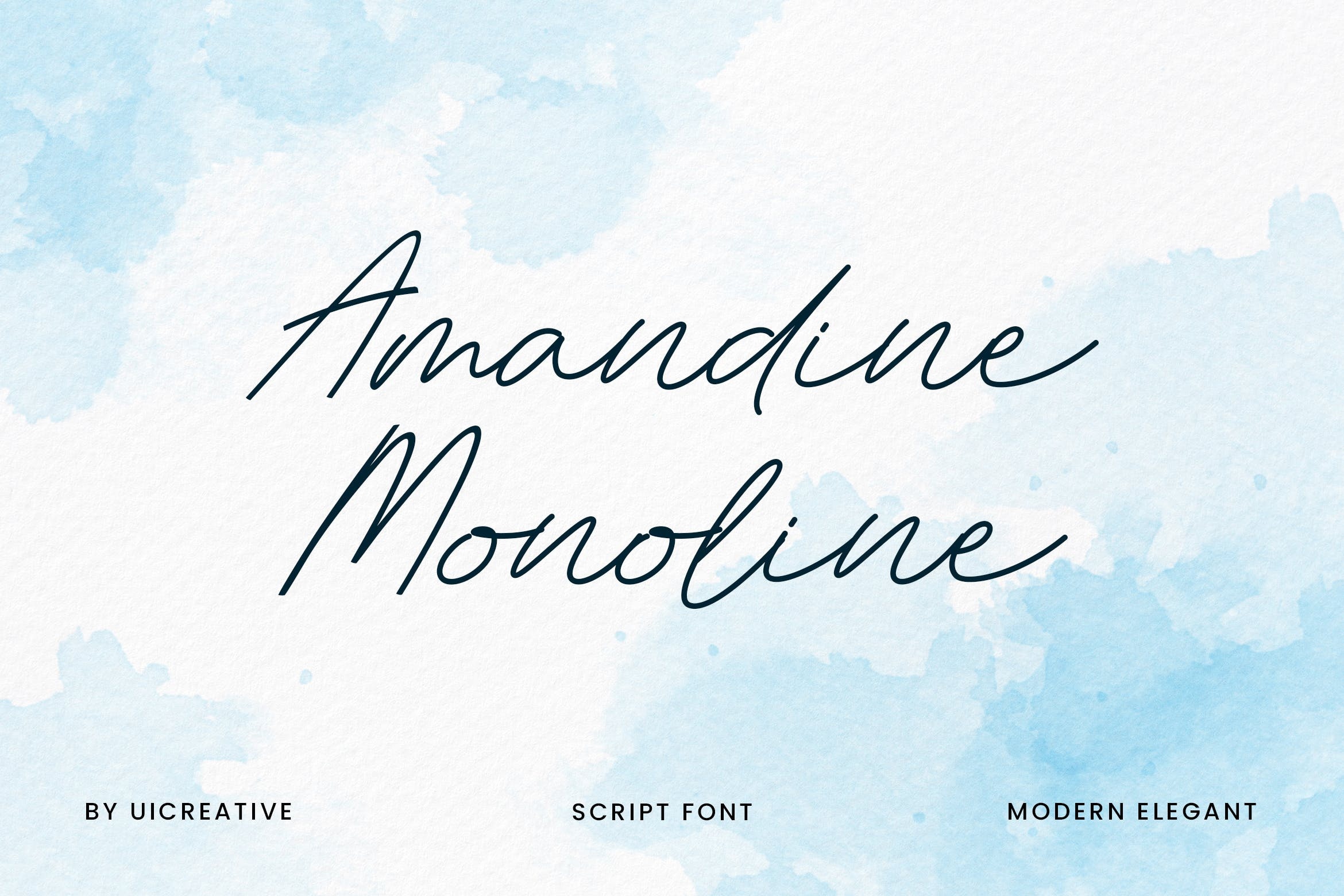 フォント Amandine Monoline