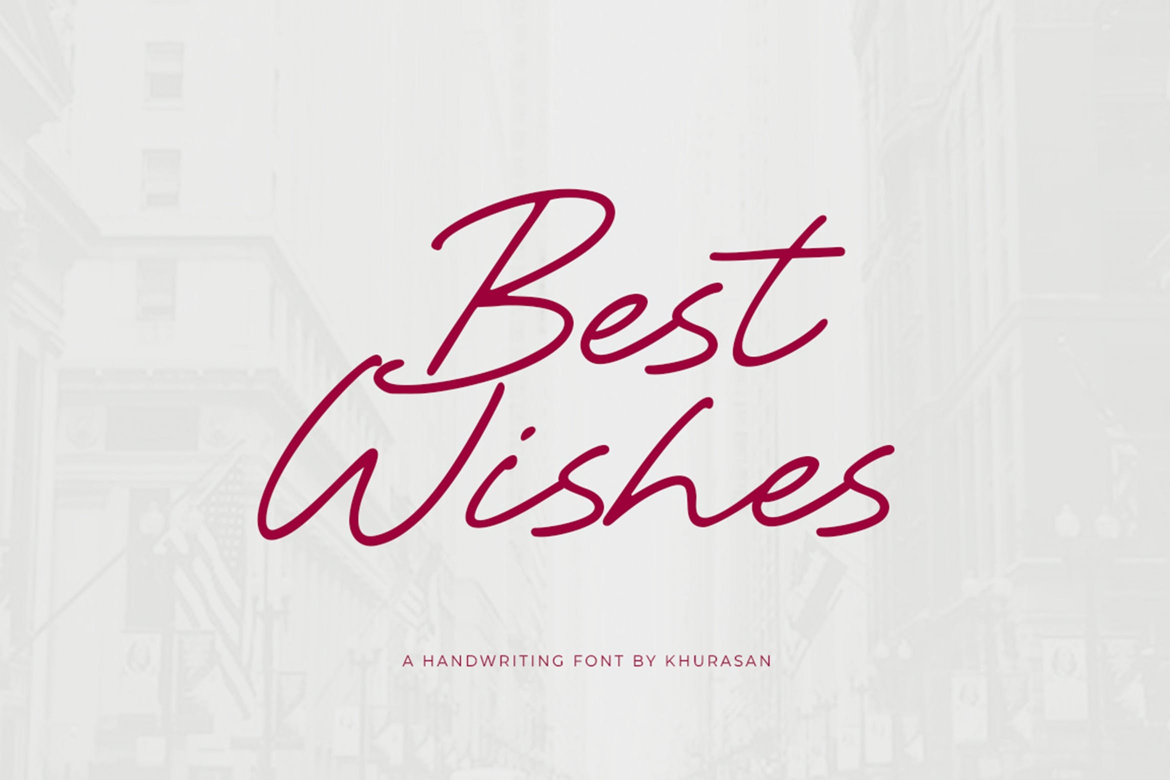 フォント Best Wishes
