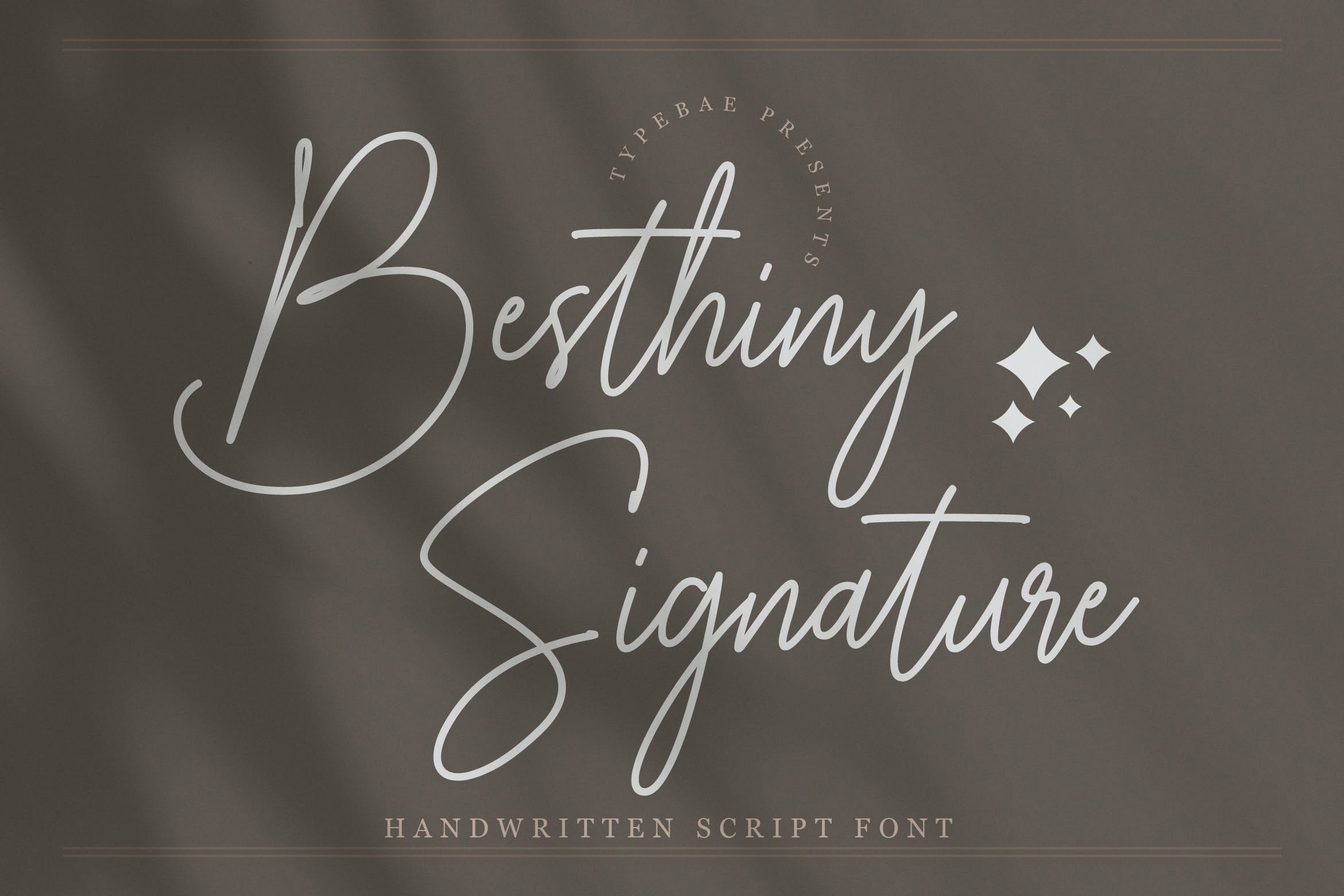 フォント Besthiny Signature