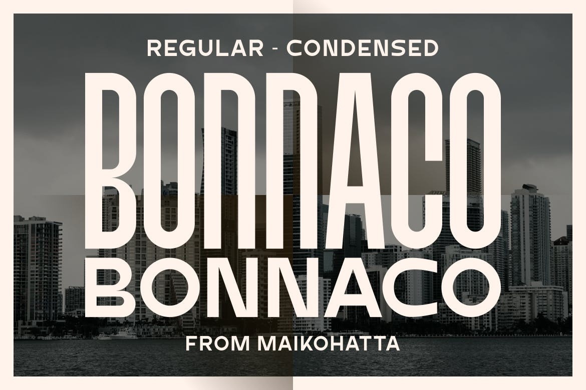 フォント Bonnaco