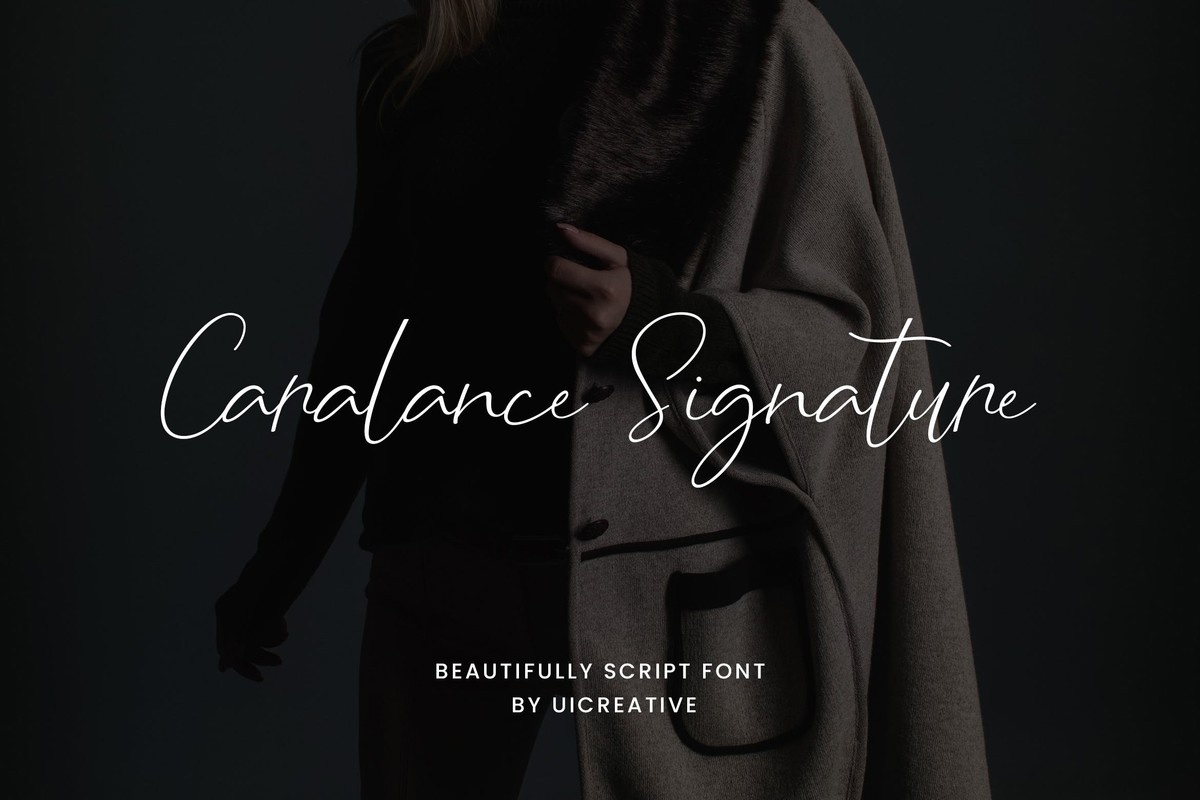 フォント Caralance Signature