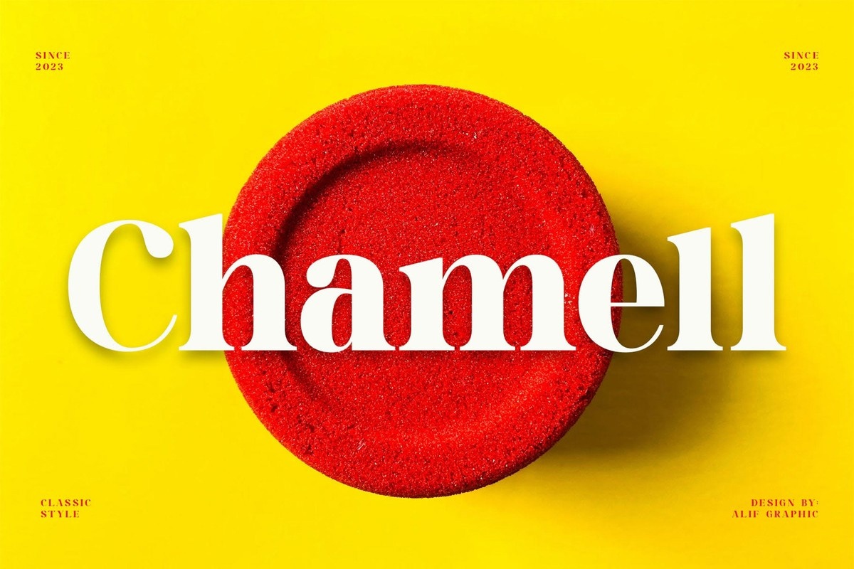 フォント Chamell