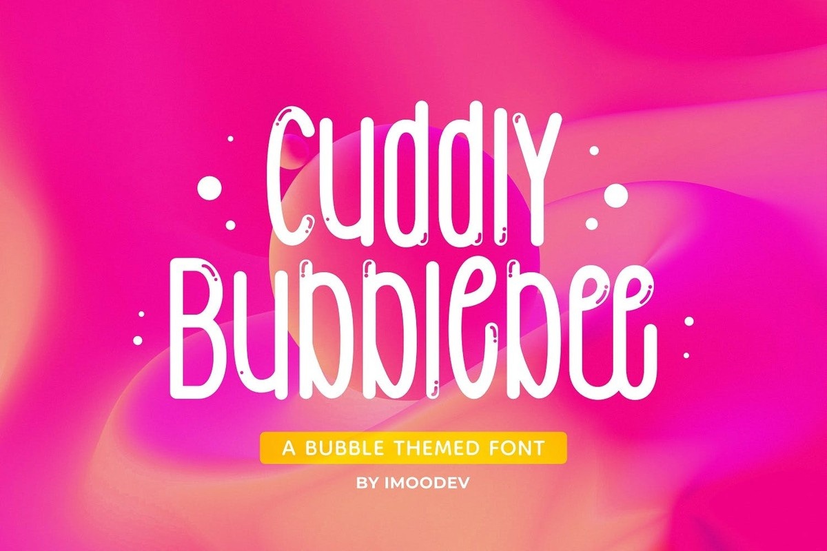 フォント Cuddly Bubblebee