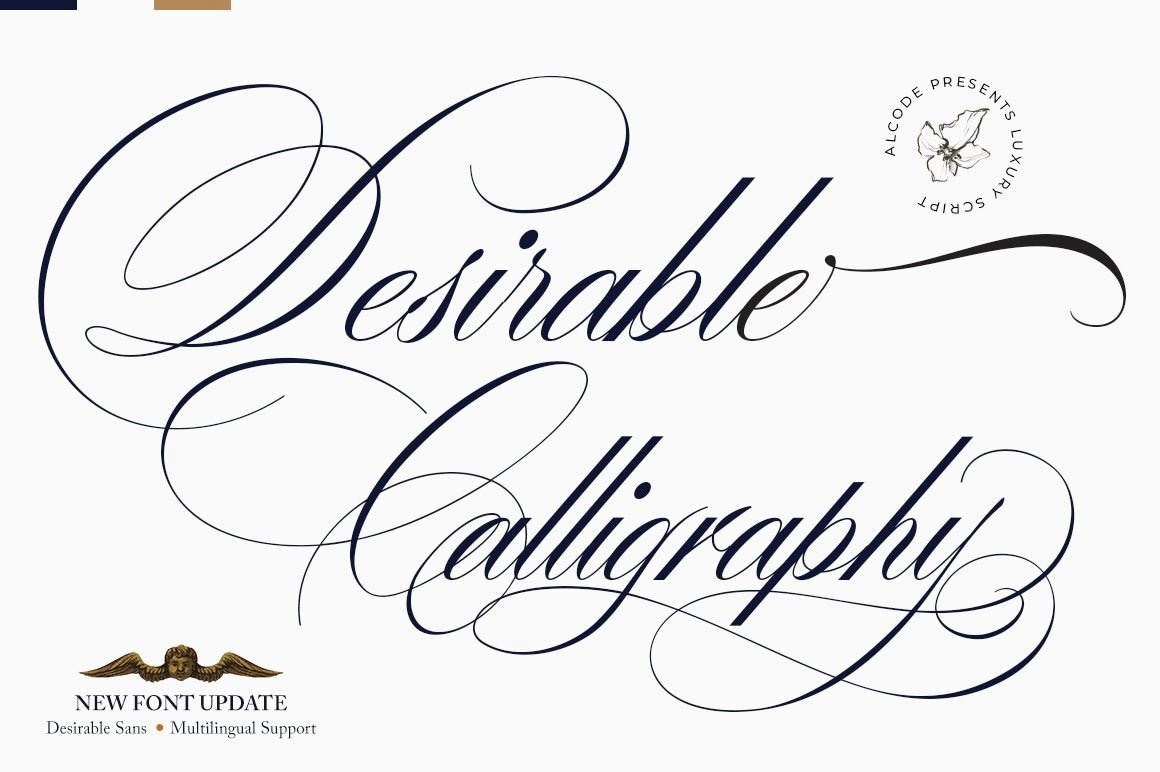 フォント Desirable Calligraphy