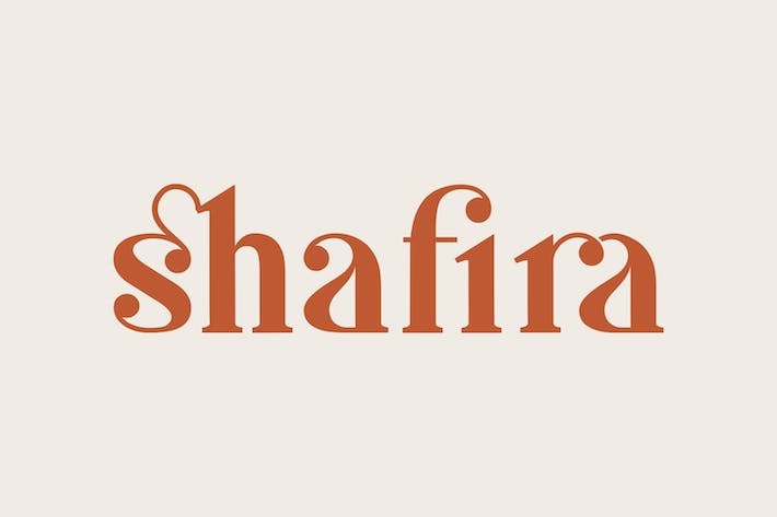 フォント Shafira