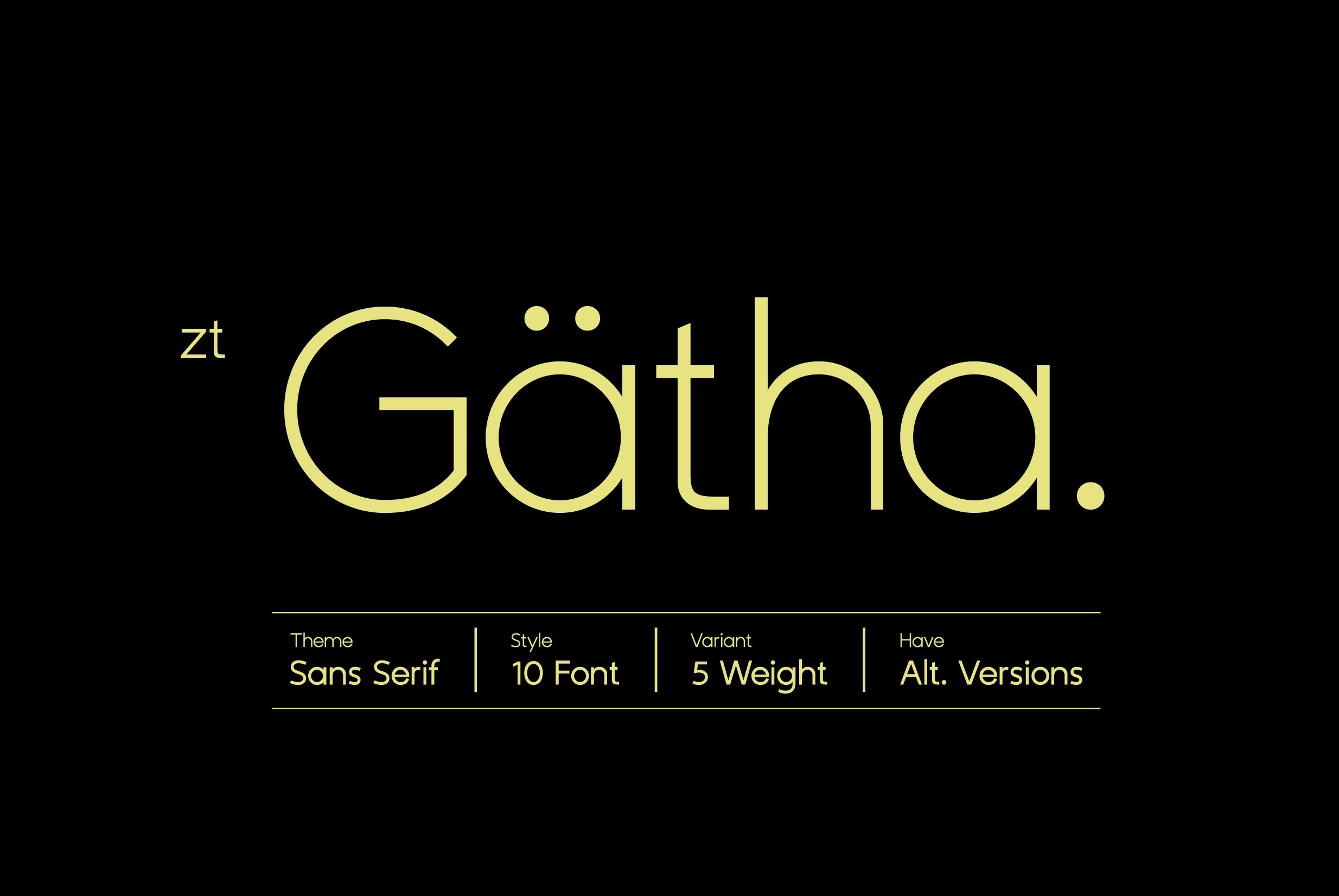 フォント ZT Gatha