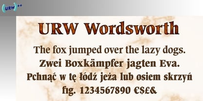 フォント URW Wordsworth