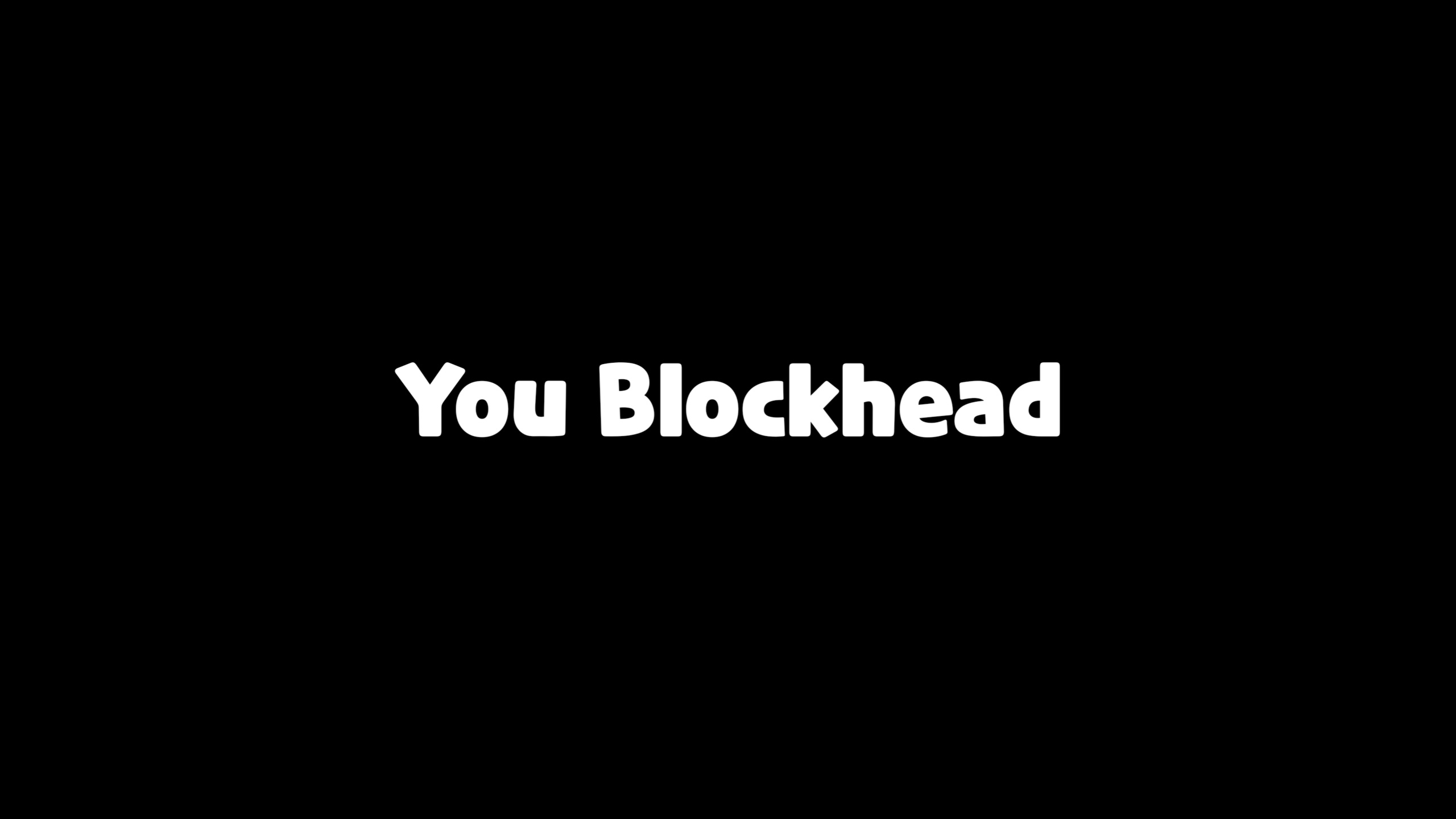 フォント You Blockhead