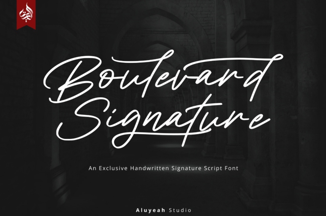 フォント Boulevard Signature