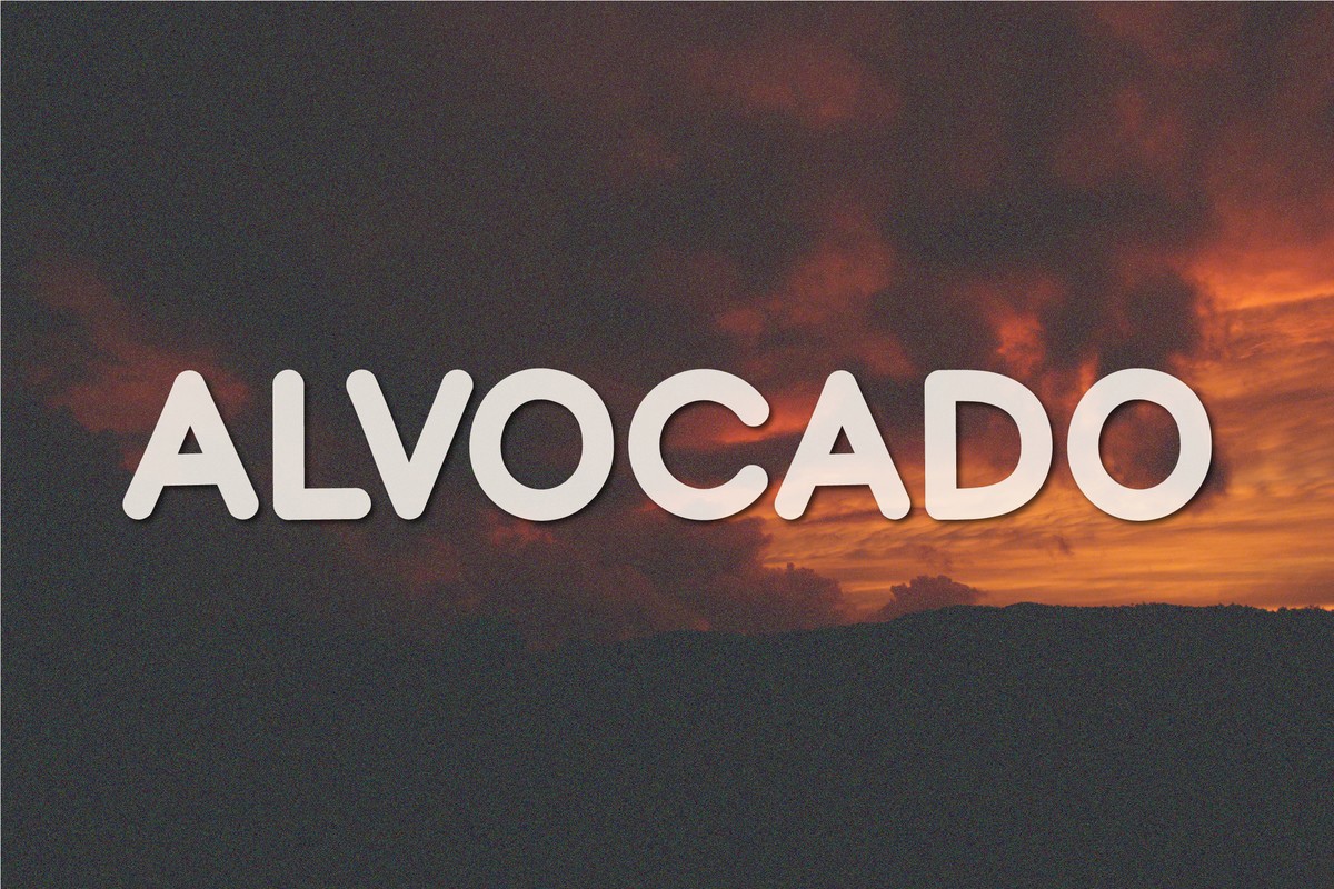 フォント Alvocado