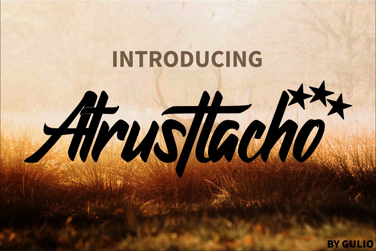 フォント Atrusttacho