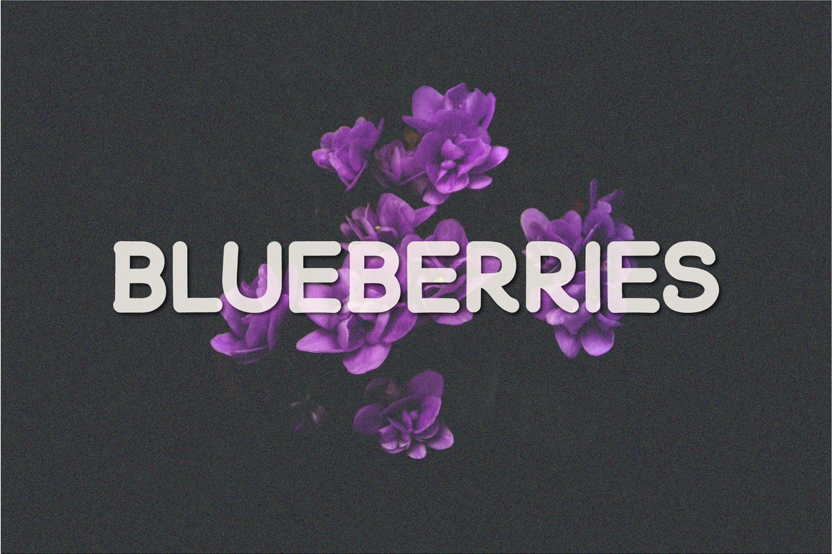フォント Blueberries