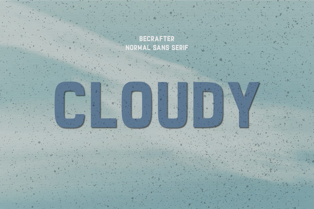 フォント Cloudy