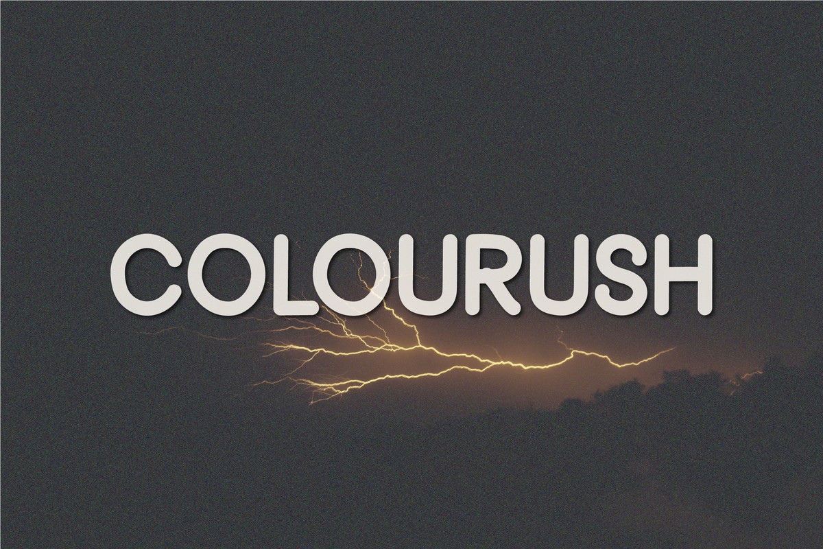 フォント Colourush