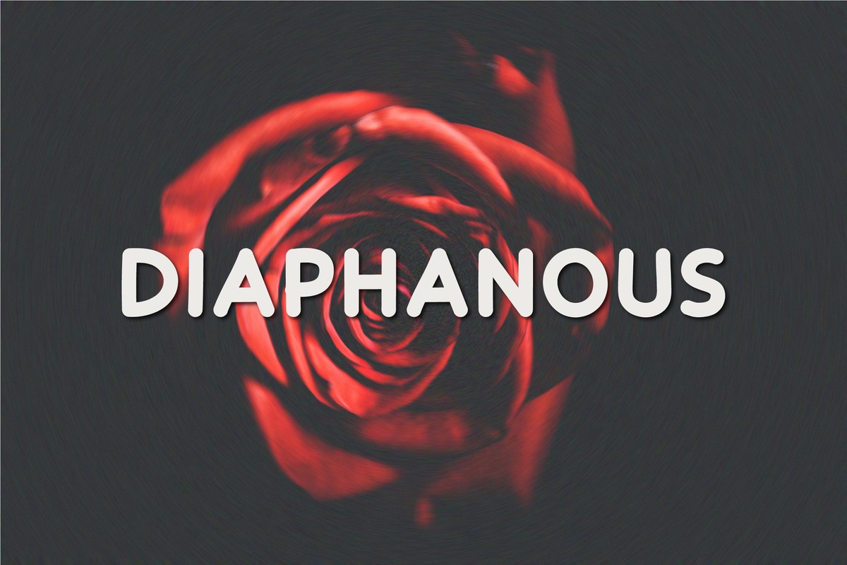 フォント Diaphanous