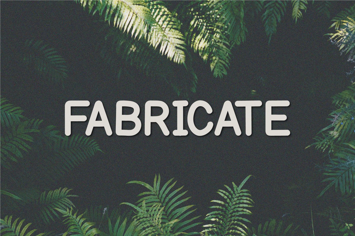 フォント Fabricate
