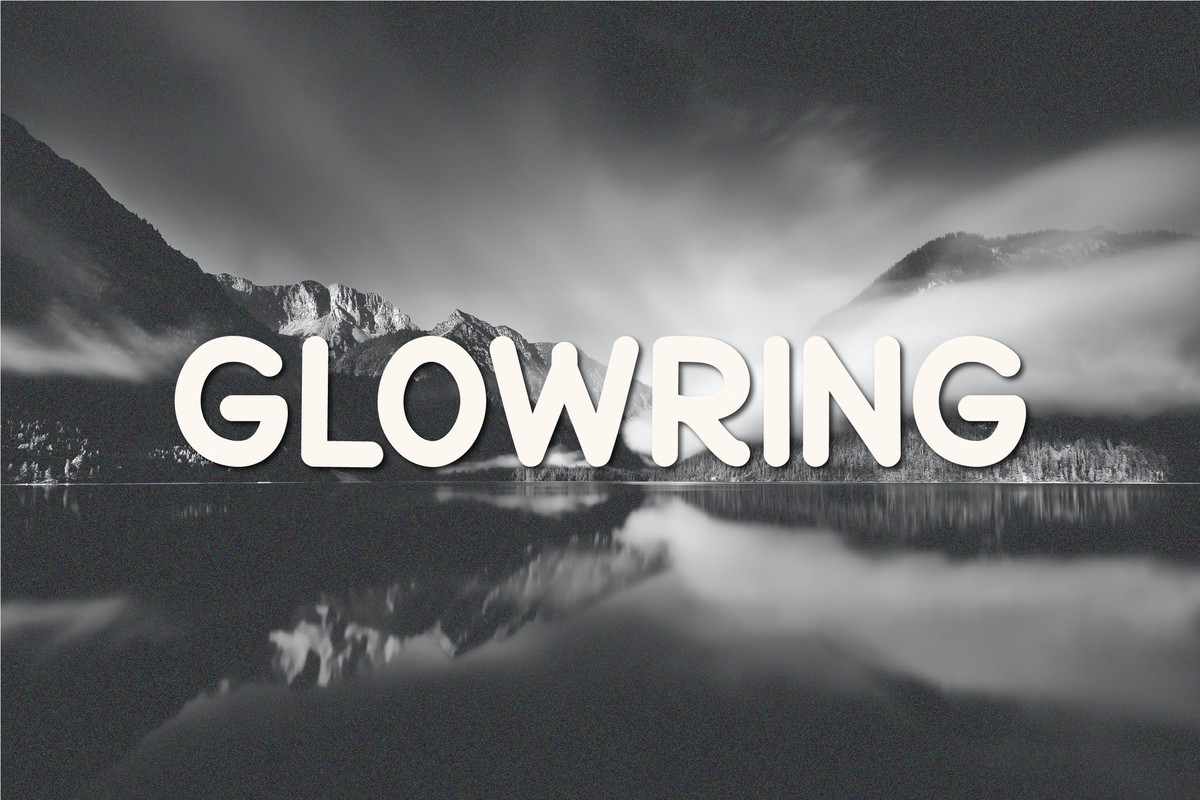 フォント Glowring