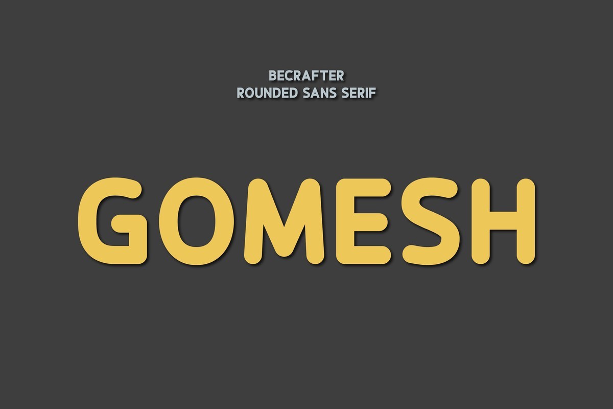 フォント Gomesh Rounded