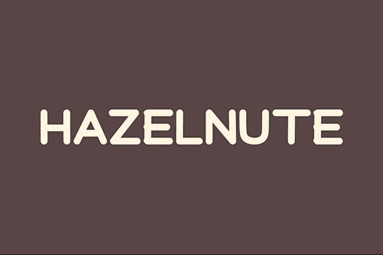 フォント Hazelnute