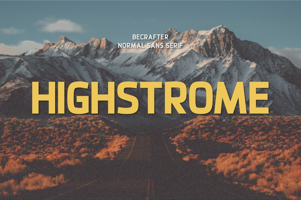 フォント Highstrome