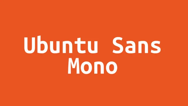 フォント Ubuntu Sans Mono