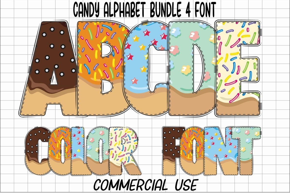 フォント Candy Alphabet