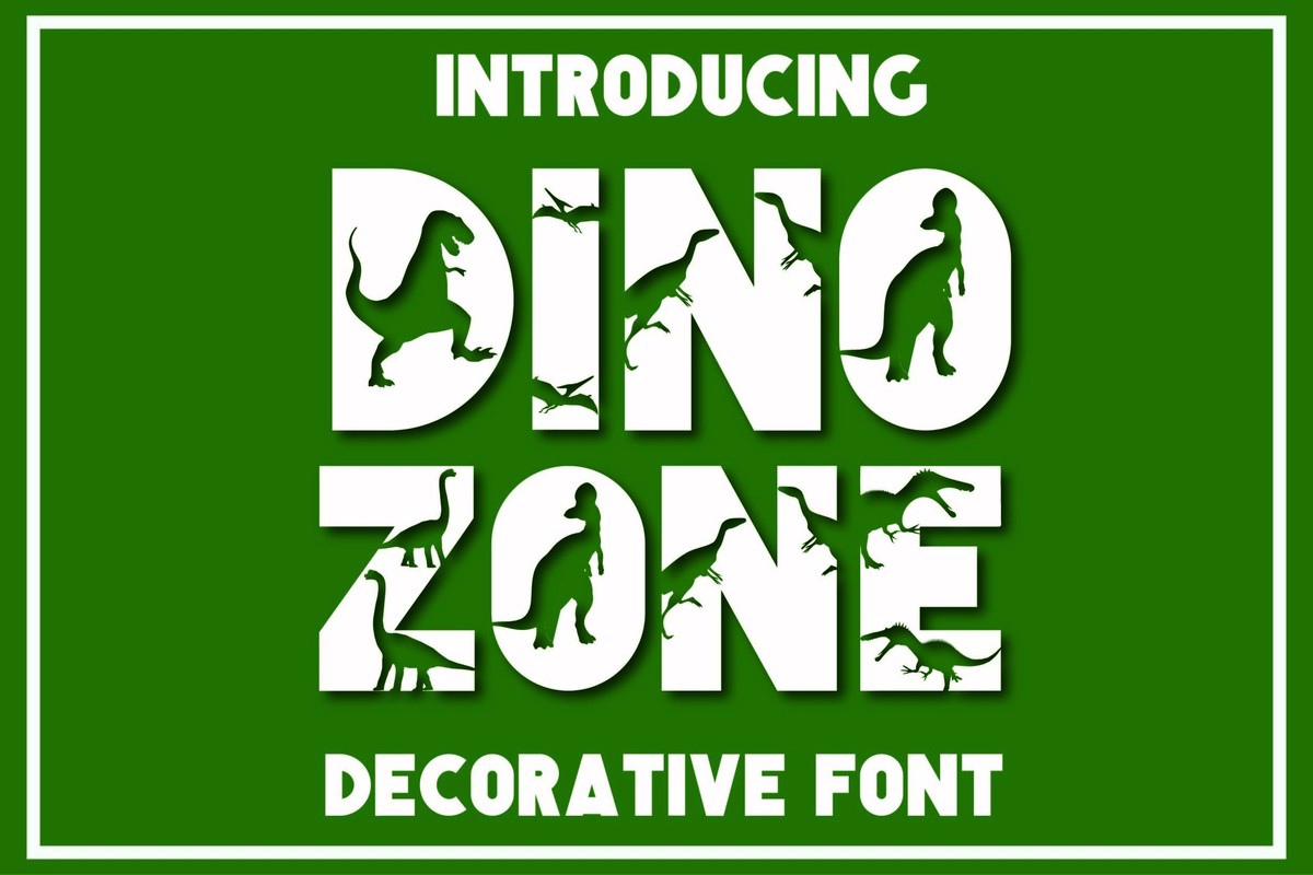 フォント Dinozone