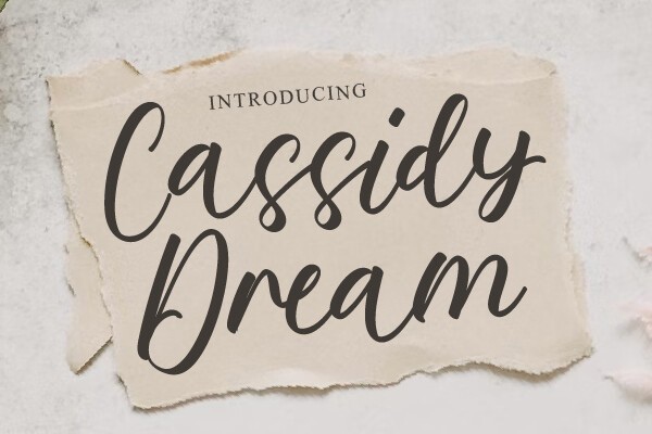 フォント Cassidy Dream