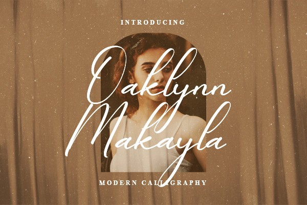フォント Oaklynn Makayla