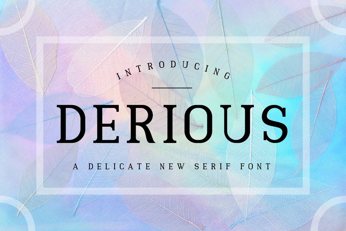 フォント Derious