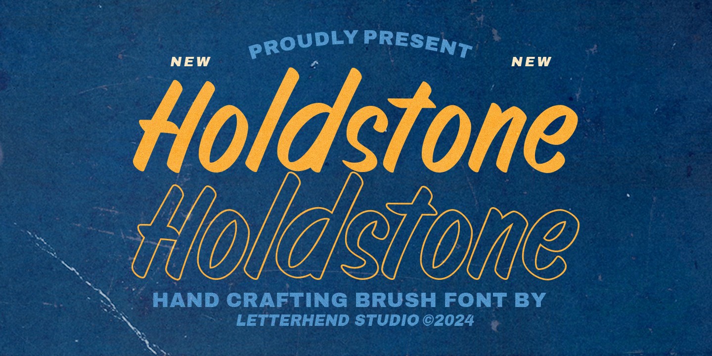 フォント Holdstone