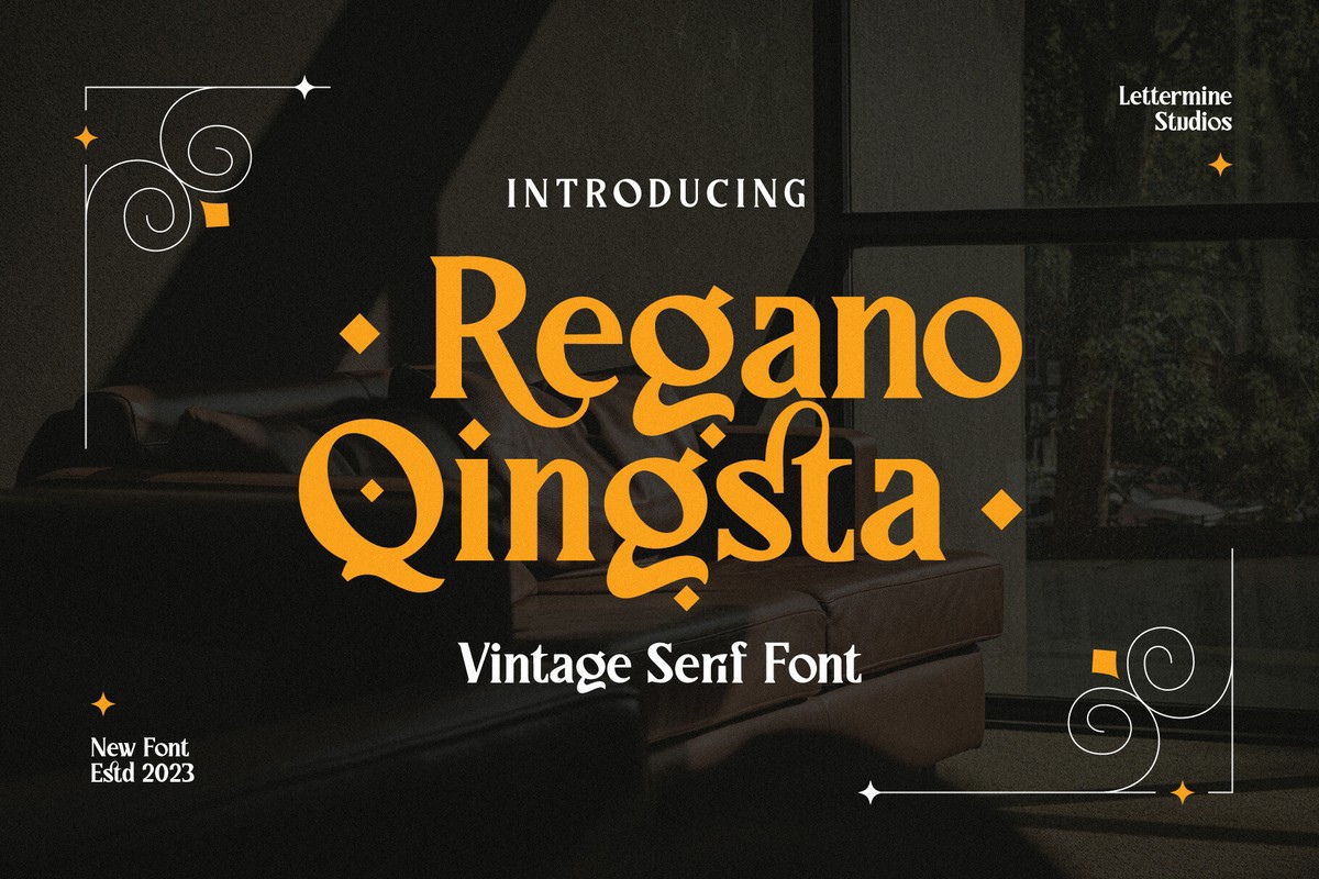 フォント Regano Qingsta