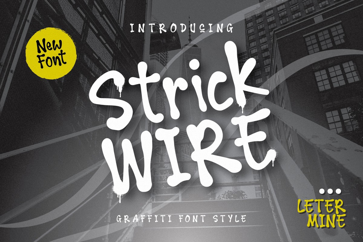 フォント Strick Wire